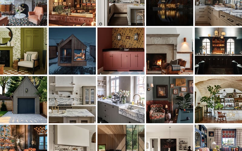 Interior design mood board