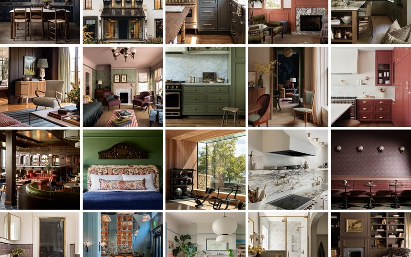 Interior design mood board